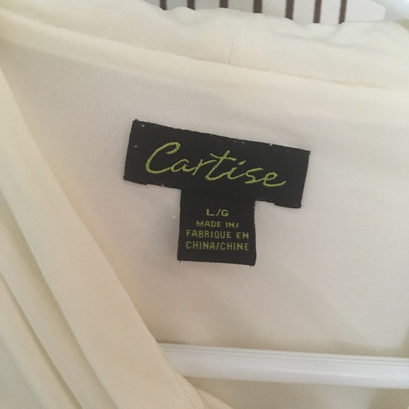 SOLD Cartise white formal tank top - Picture 4 of 5